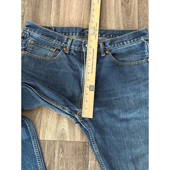 LEVI'S 505 MENS DENIM BLUE JEANS 36X34 CASUAL - WORK - LONG - Picture 4 of 9